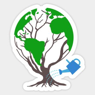 Earth day Plant A Tree Save Our Planet Sticker